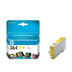 HP 364 HP CB320EE  Yellow tusz do HP Deskjet 3070A, 3520,  PhotoSmart B8550, C5324,C5380, C6324, C6380,D5460, B010a, B109a/d/f/n, B110a/c, C410a, B209